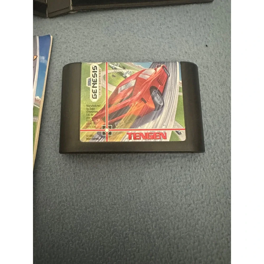 Hard Drivin Sega Genesis Tengen 1989 CIB Racing Simulation 16-Bit Game